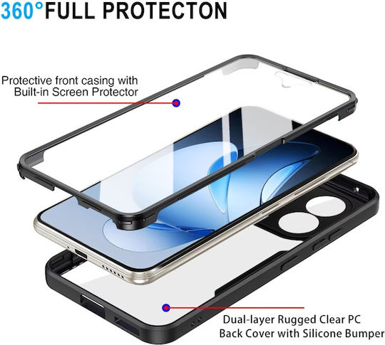 Techsuit ColorVerse 360 Vollschutz 1,25mm Blaue Handyhülle für Oppo Reno13 Pro