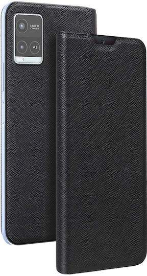 Bigben Case Vivo Y21 Y21s Y33s Saffiano Stand Function Card Holder Black