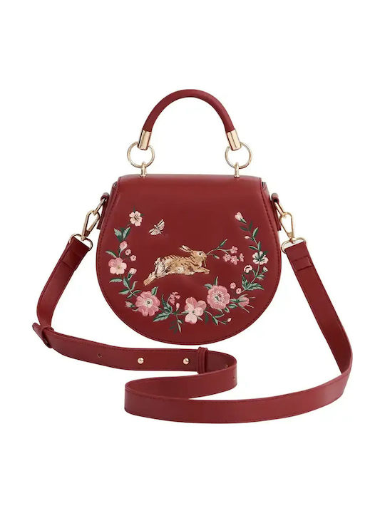 Leather Women's Bag Shoulder Burgundy