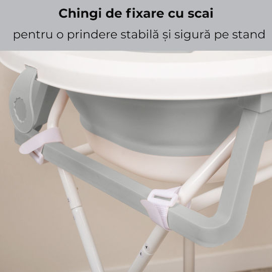 Kidizi Cadă pentru bebeluși cu suport cu termometru Gri