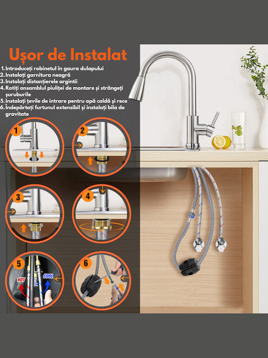Inco Kitchen Faucet Counter Gray
