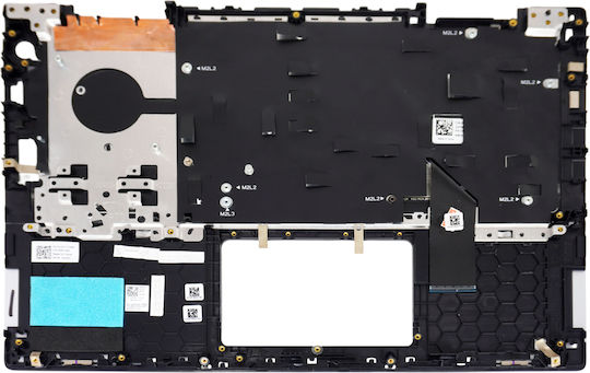 Laptop Keyboard Palmrest Dell Inspiron 14 5482 14 5485 5491 2-in-1 5481 1wp11 41kvj 041kvj Ctpk0 0ctpk0 310mw 0310mw 4k3r3 04k3r3 9294m 09294m 460.0f90e.0001 Vgr8n V04yj US Silver Code 40824uspalm