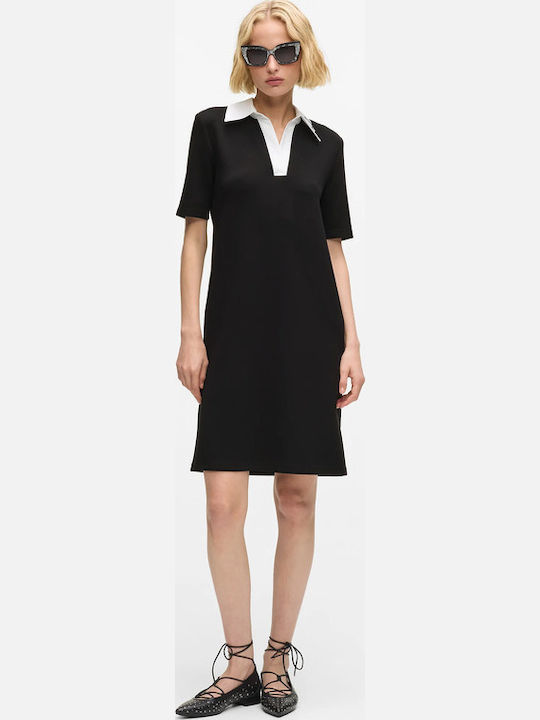 Summer Mini T-Shirt Dress Black