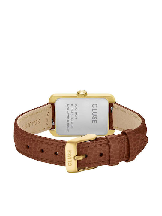 Cluse Women's Watch with Brown Leather Strap