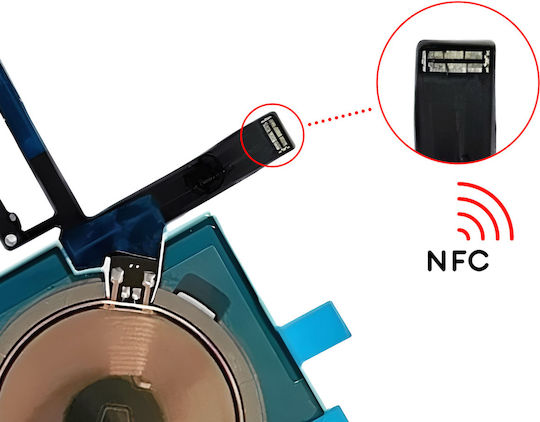 Avizar Ersatzantenne Für Nfc Kabel + Induktionsladegerät Für iPhone 16 Pro Max Blau
