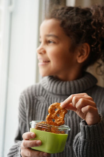 Melii Lunchbox Glas Blau 3Stück