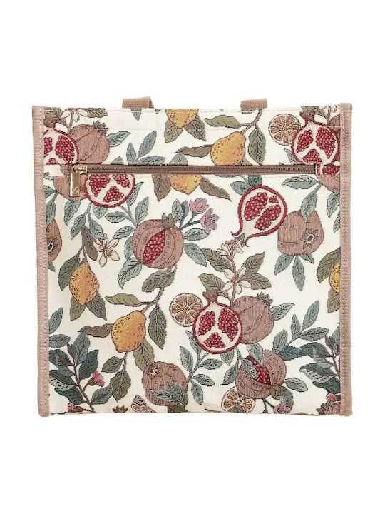 Signare Shopper Bag Lemon & Pomegranate