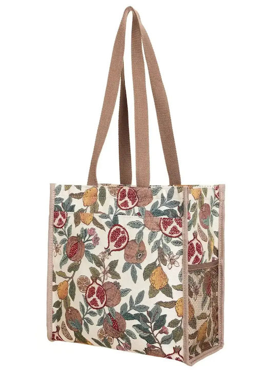 Signare Shopper Bag Lemon & Pomegranate