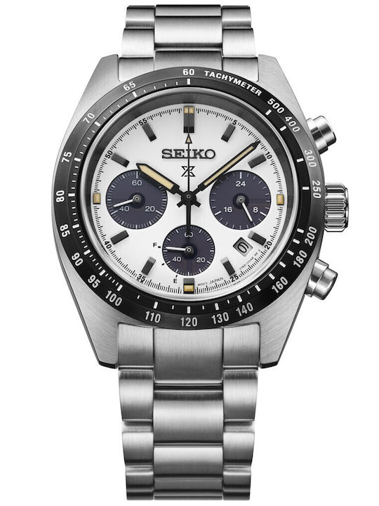 Seiko Speedtimer Ръчен Часовник На Батерия С Метална Гривна Seiko Speedtimer Ръчен Часовник На Батерия С Метална Гривна