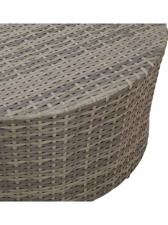 Dining Set for Small Outdoor Spaces 2 Pieces Gray
