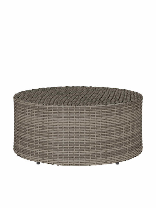 Dining Set for Small Outdoor Spaces 2 Pieces Gray