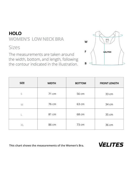 Women's Sports Bra without Padding Holo Mojito
