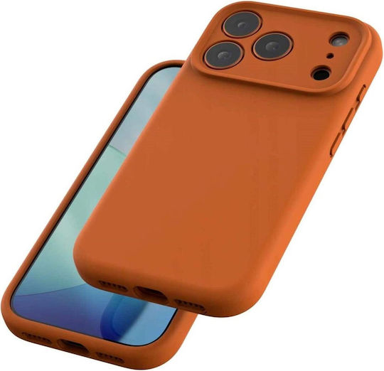 Spacecase Umschlag Rückseite Silikon Orange (iPhone 17 Pro)