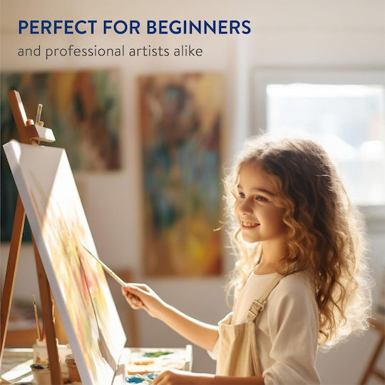 Set 5 Pânze De Pictură Mână 30x40 Cm Țesătură 100% Bumbac Potrivită Pentru Vopsea Acrilică Și Ulei