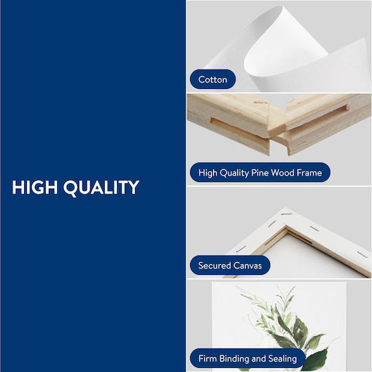 Set 5 Pânze De Pictură Mână 30x40 Cm Țesătură 100% Bumbac Potrivită Pentru Vopsea Acrilică Și Ulei