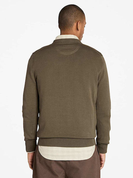 Williams River Crew Long Sleeve Green Sweater