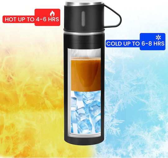 Belle Vous Sticlă Termos Oțel inoxidabil 500ml Black