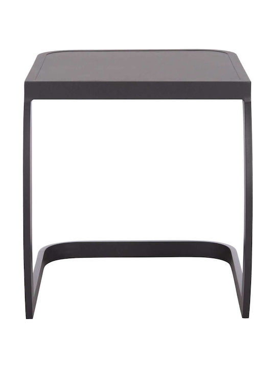 Auxiliary Outdoor Free Standing Aluminum Table Gray 45x48x49cm