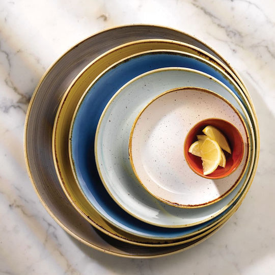 Churchill 1795 Plate Shallow made of Porcelain Blue 32.4cm 6pcs