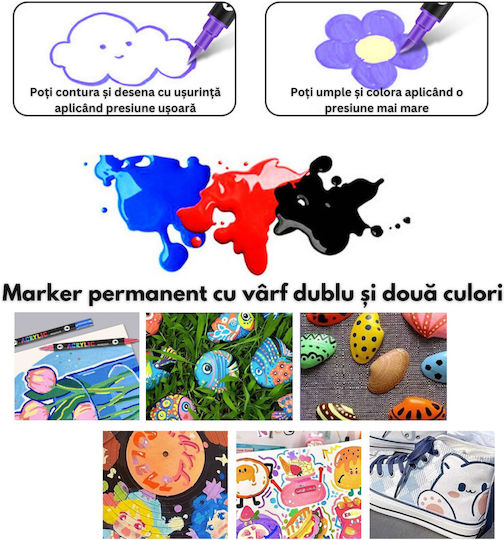 Qova Acrylmarker Multicolor 60Stück