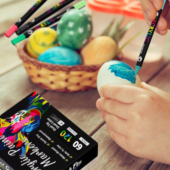 Qova Acrylmarker Multicolor 60Stück