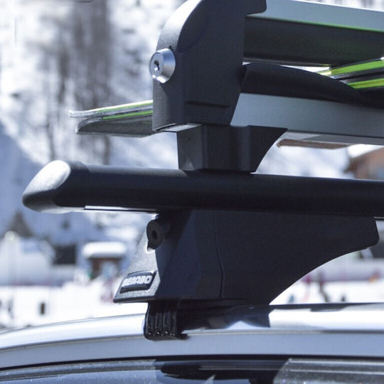 Menabo Car Roof Bars Aluminum Tiger Black 118.5 Cm Black Color Lexus Rx Al20 5 Doors 2015> Flush Or Raised Rails 2 Pieces 8590/mb Menabo Mp.8590/mb-46