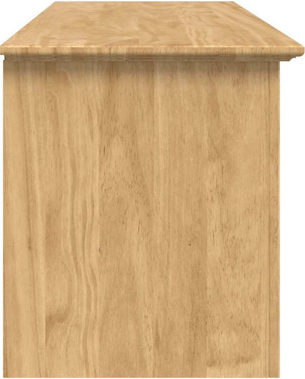 Entry Furniture with Bench Honey Brown 118x40x50cm