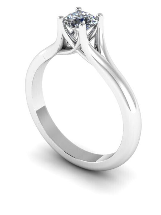 VTJ Single Stone from Silver with Diamond
