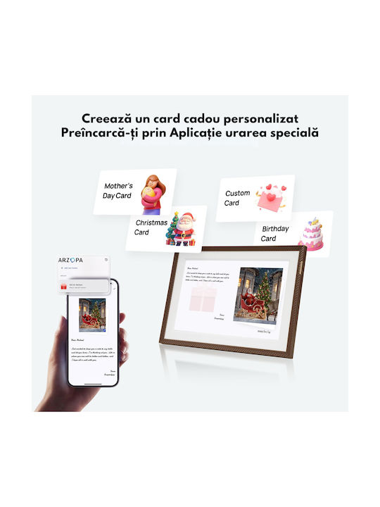 Qova D15 Wifi Ramă Foto Digitală 15,6 Inch Ecran Ips Hd Rezoluție 1920x1080 Memorie 32gb Ecran Tactil Card 128gb Suport Redare Foto Video Control De La Distanță Prin Aplicație Difuzor