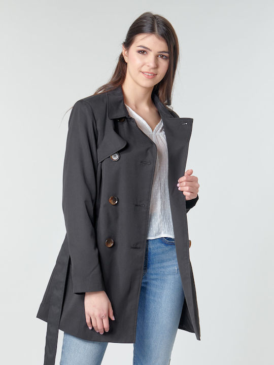 Valerie Women's Black Trench Coat
