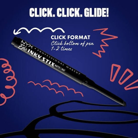 NYX Professional Makeup Epic Waterproof Pen Eye Liner 17 Wired White 1gr