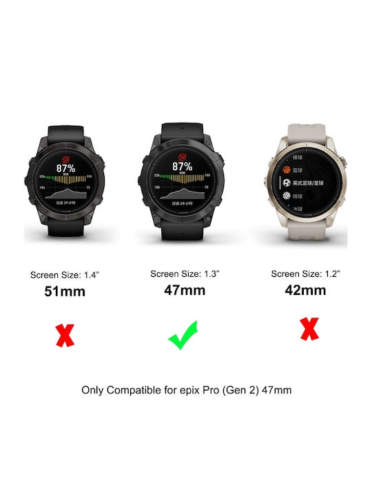 3d Full Coverage Soft Vollflächig gehärtetes Glas für das Garmin Epix Pro 10Stück SYA002261702