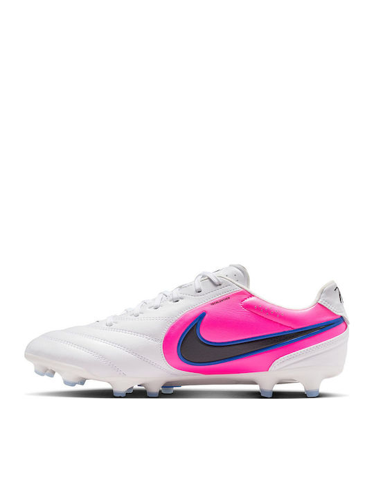 Nike Tiempo Ligera Pro Football Shoes with Cleats White Nike Tiempo Ligera Pro Football Shoes with Cleats White