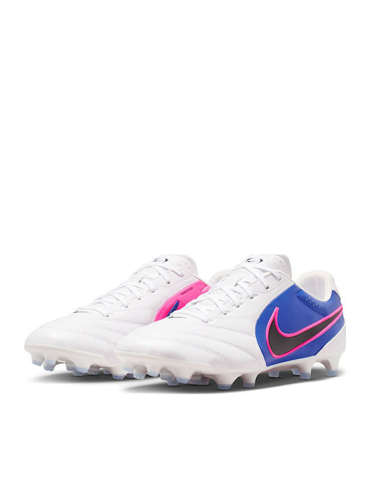 Nike Tiempo Ligera Pro Football Shoes with Cleats White