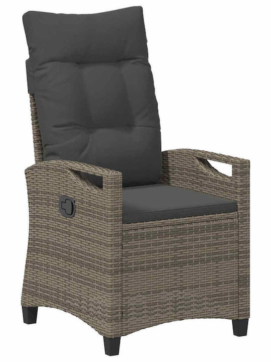 Scaun de exterior Metalic Gray 56x60x112cm