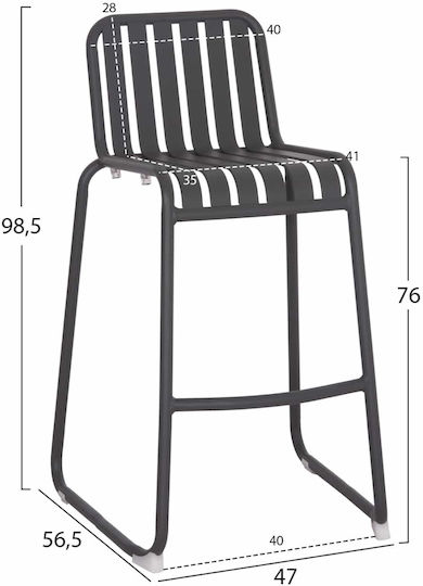 Stool Bar Gray Stool Bar Gray