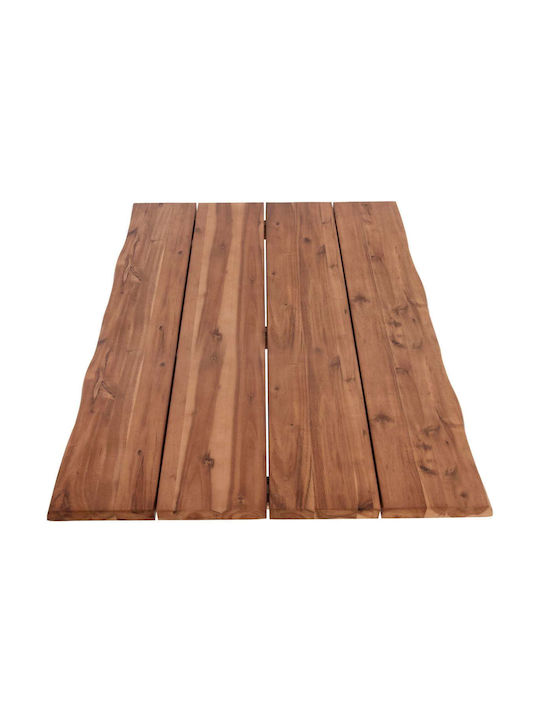 Freebox Rectangular Table Surface made of Solid Wood Acacia 140x80x3.5cm FB96301.01 1pcs
