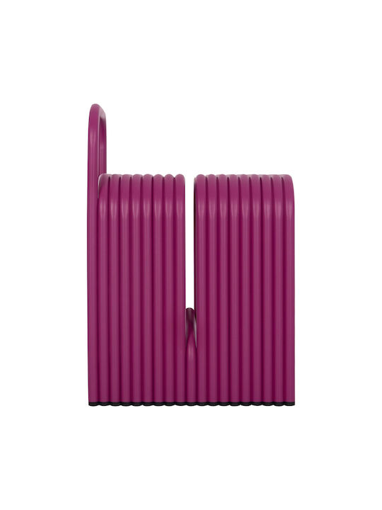 Stool For Living Room Metallic Purple Color 40x38x55cm