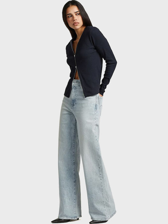 Deck 2.0 Women's Jean Trousers in Loose Fit Light Aged Denim