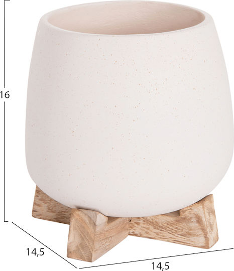 HomeMarkt Γλάστρα Τσιμεντένια Λευκό HomeMarkt Γλάστρα Τσιμεντένια Λευκό