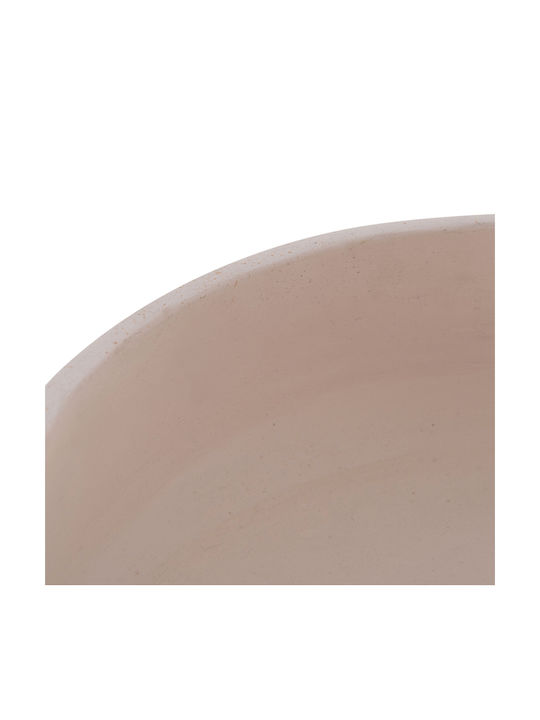 HomeMarkt Γλάστρα Τσιμεντένια Λευκό 27x26εκ.