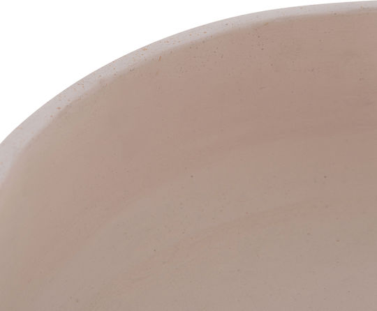 HomeMarkt Γλάστρα Τσιμεντένια Λευκό 27x26εκ.