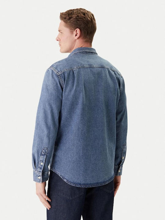 Long-sleeved Denim Shirt Vintage Indigo