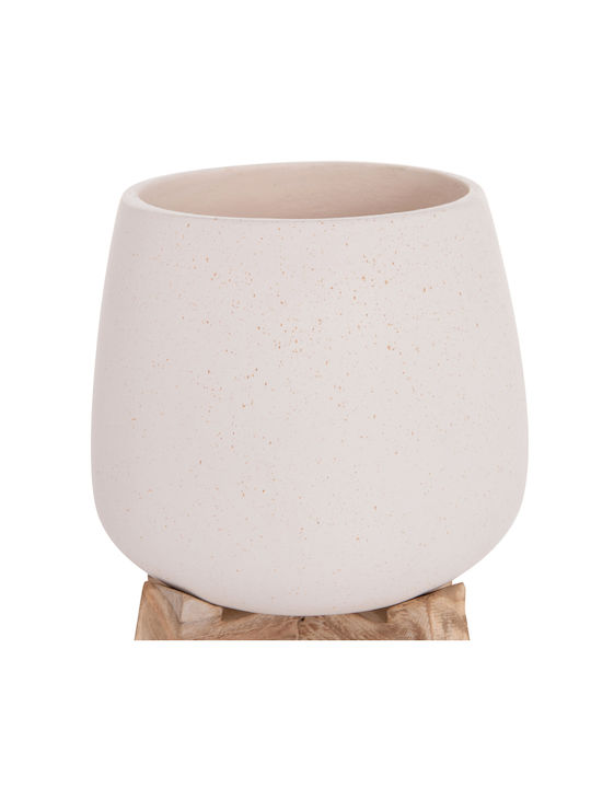 HomeMarkt Γλάστρα Τσιμεντένια Λευκό 5x14εκ.