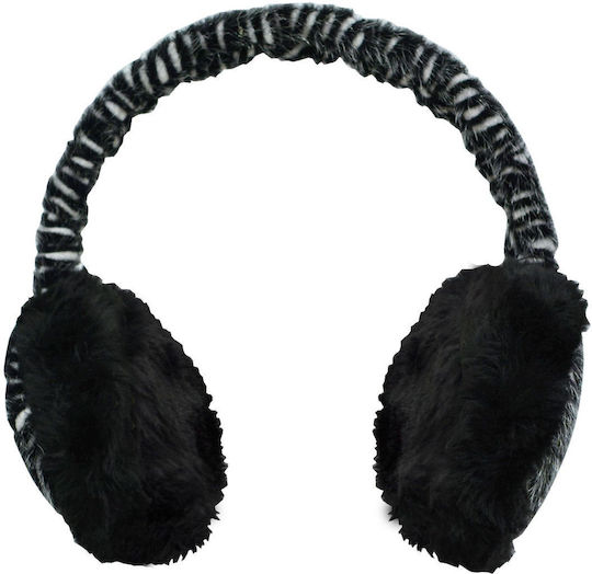 Unisex Earmuff Πλεκτό σε Μαύρο χρώμα