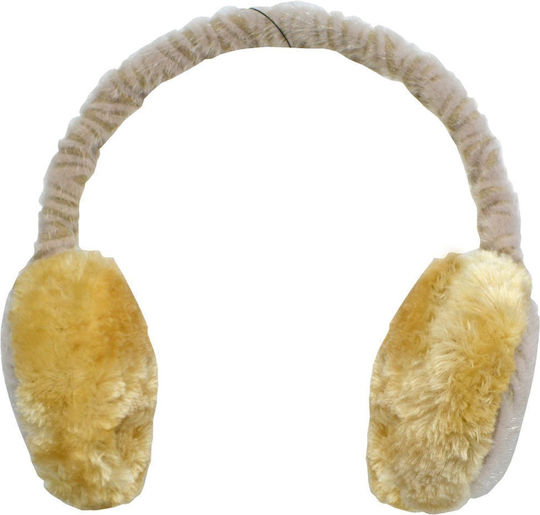 Γυναικείο Earmuff Πλεκτό σε Μπεζ χρώμα