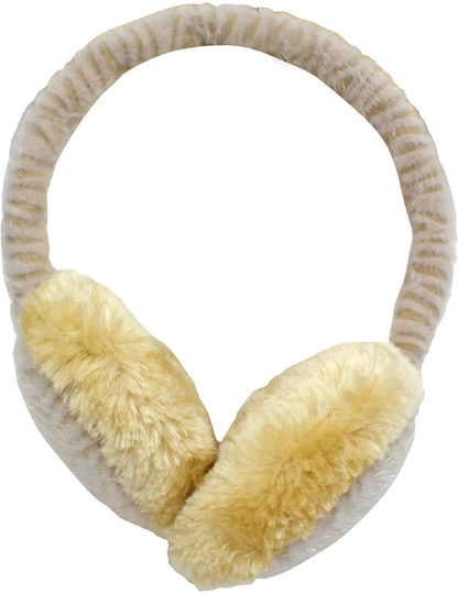 Γυναικείο Earmuff Πλεκτό σε Μπεζ χρώμα