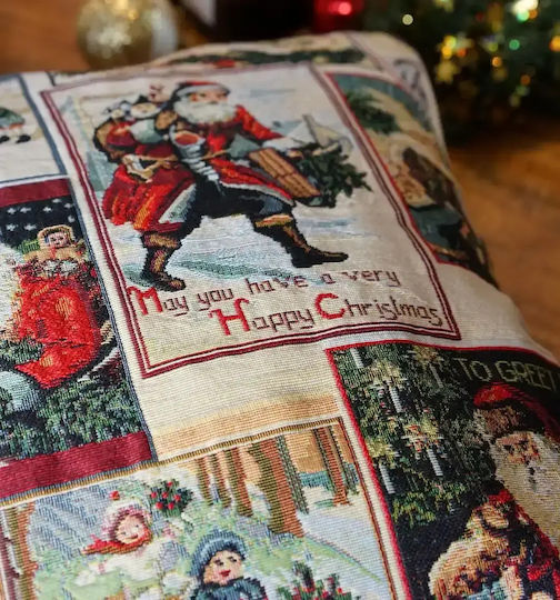 Signare Decorative Pillow Case 45x45cm Christmas Santa