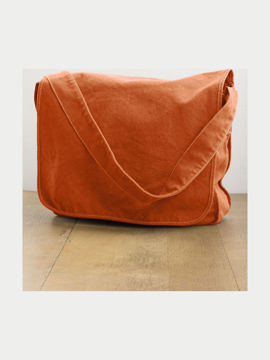 Men's Bag Messenger In Orange Colour