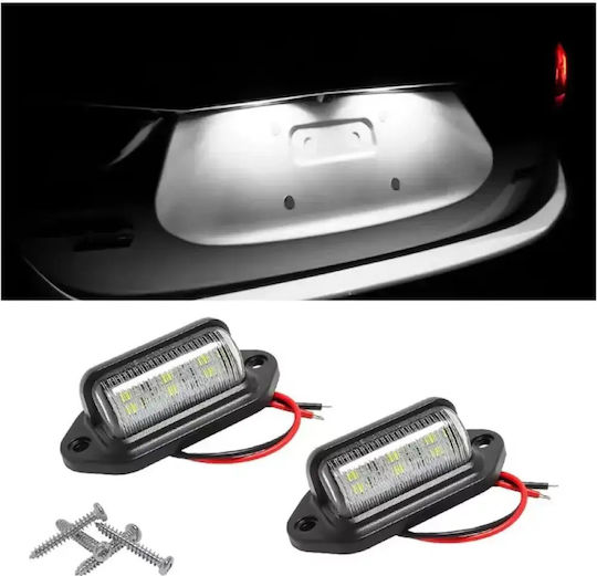 Светлини за регистрационната табела LED 2W 12V Универсален 2бр